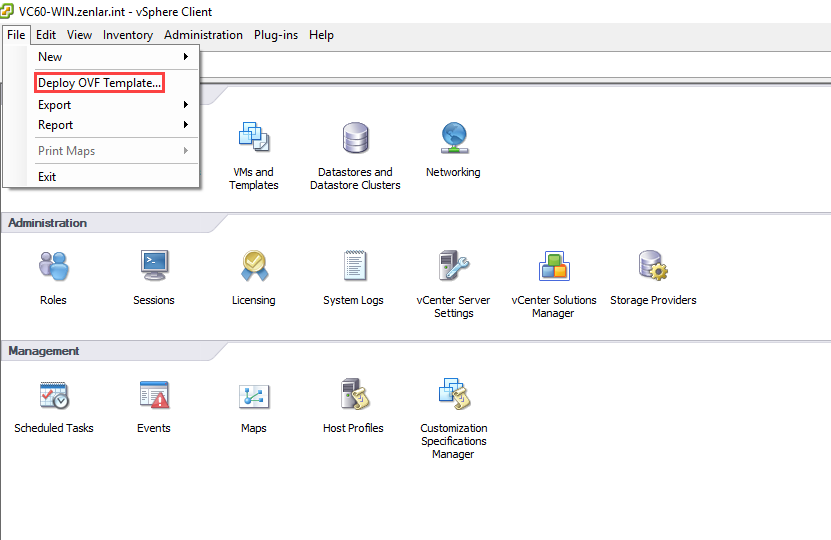 Deploying VMware Virtual Appliance